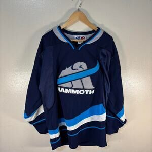 Mammoth Hockey Made in Canada Blue Hockey Jersey Size Men’s S